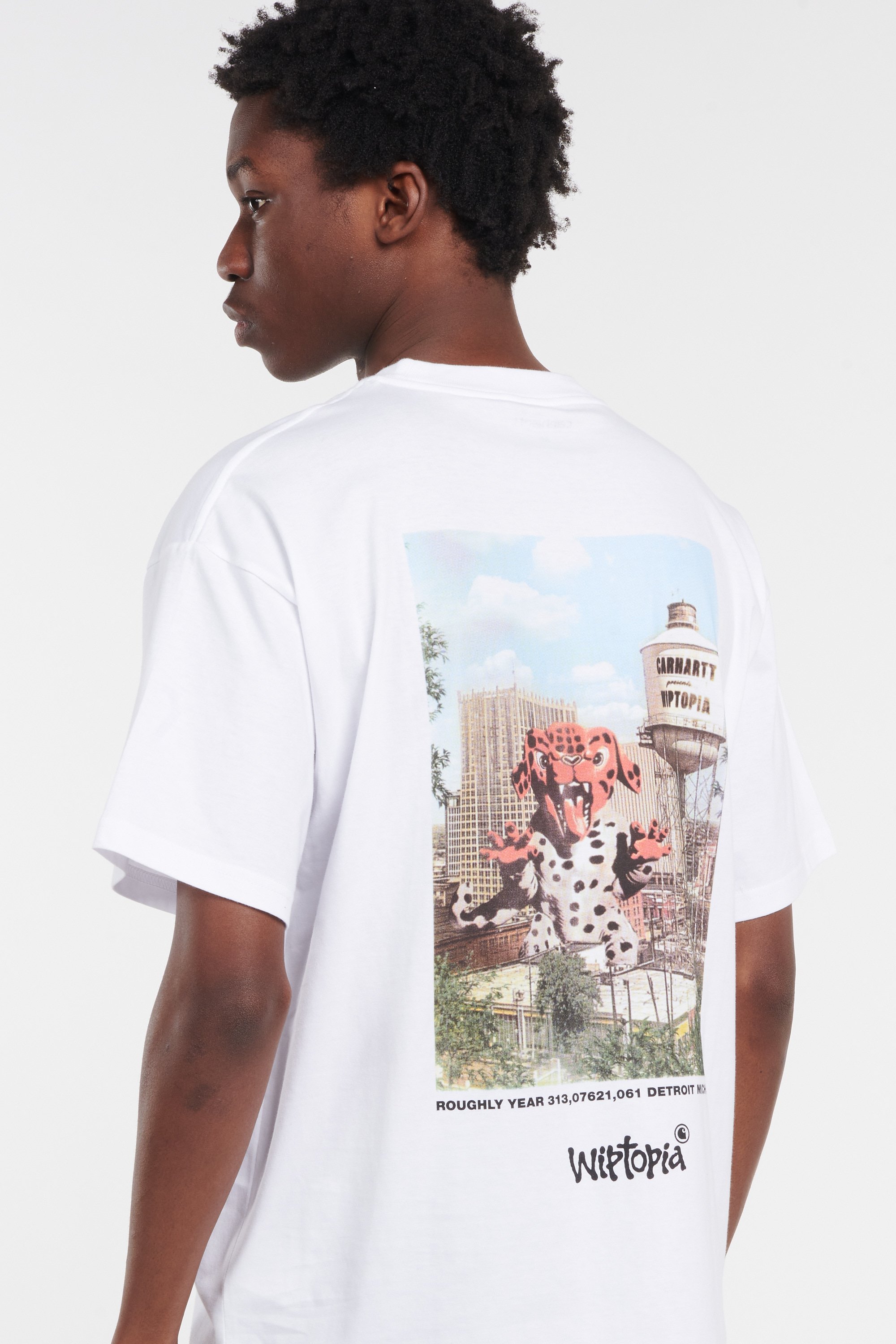 Regular-fit round-neck cotton T-shirt | White by CARHARTT WIP Regular-fit round-neck cotton T-shirt White