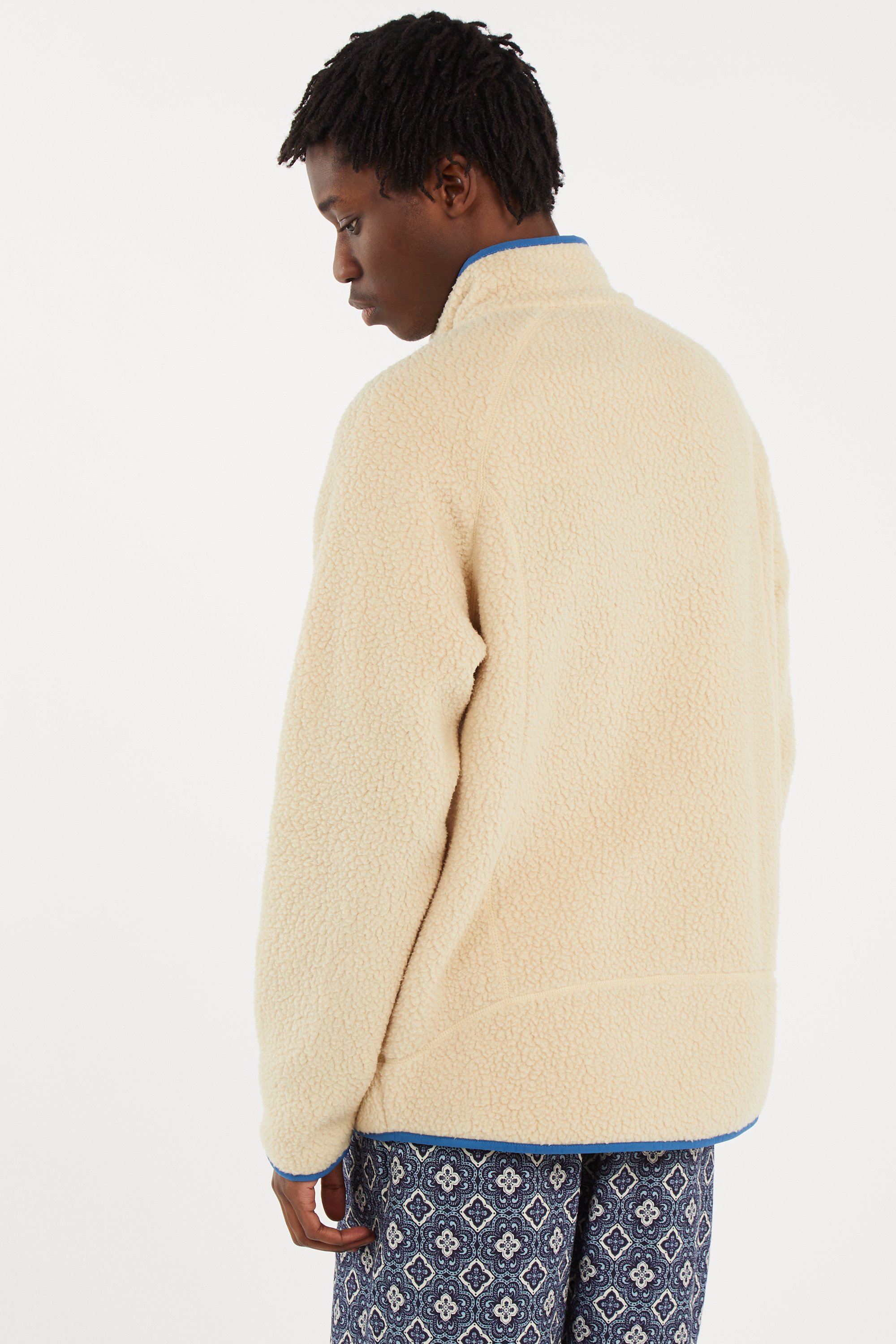 Polaire droit col montant  Beige