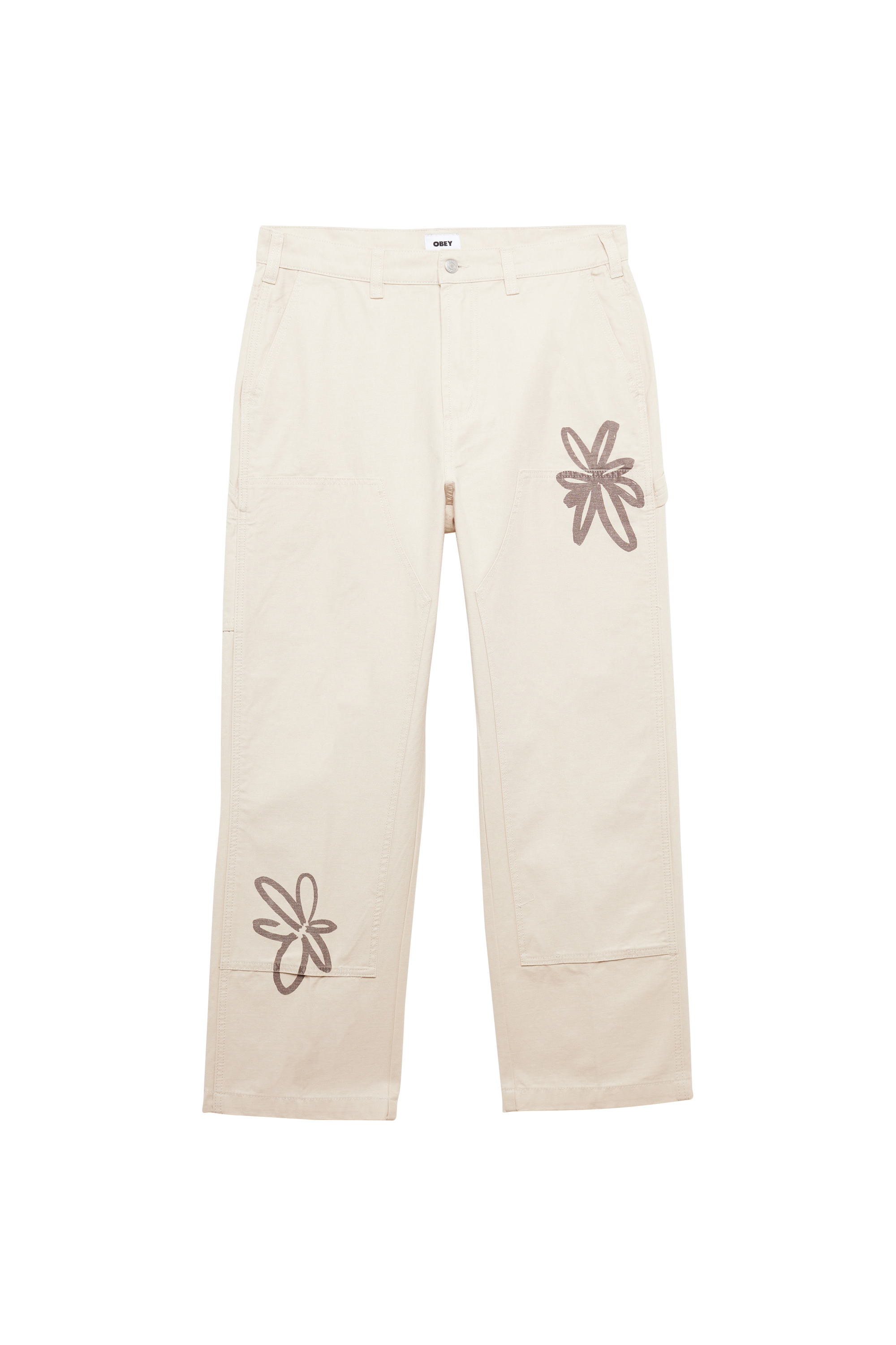 Pantalon droit Beige
