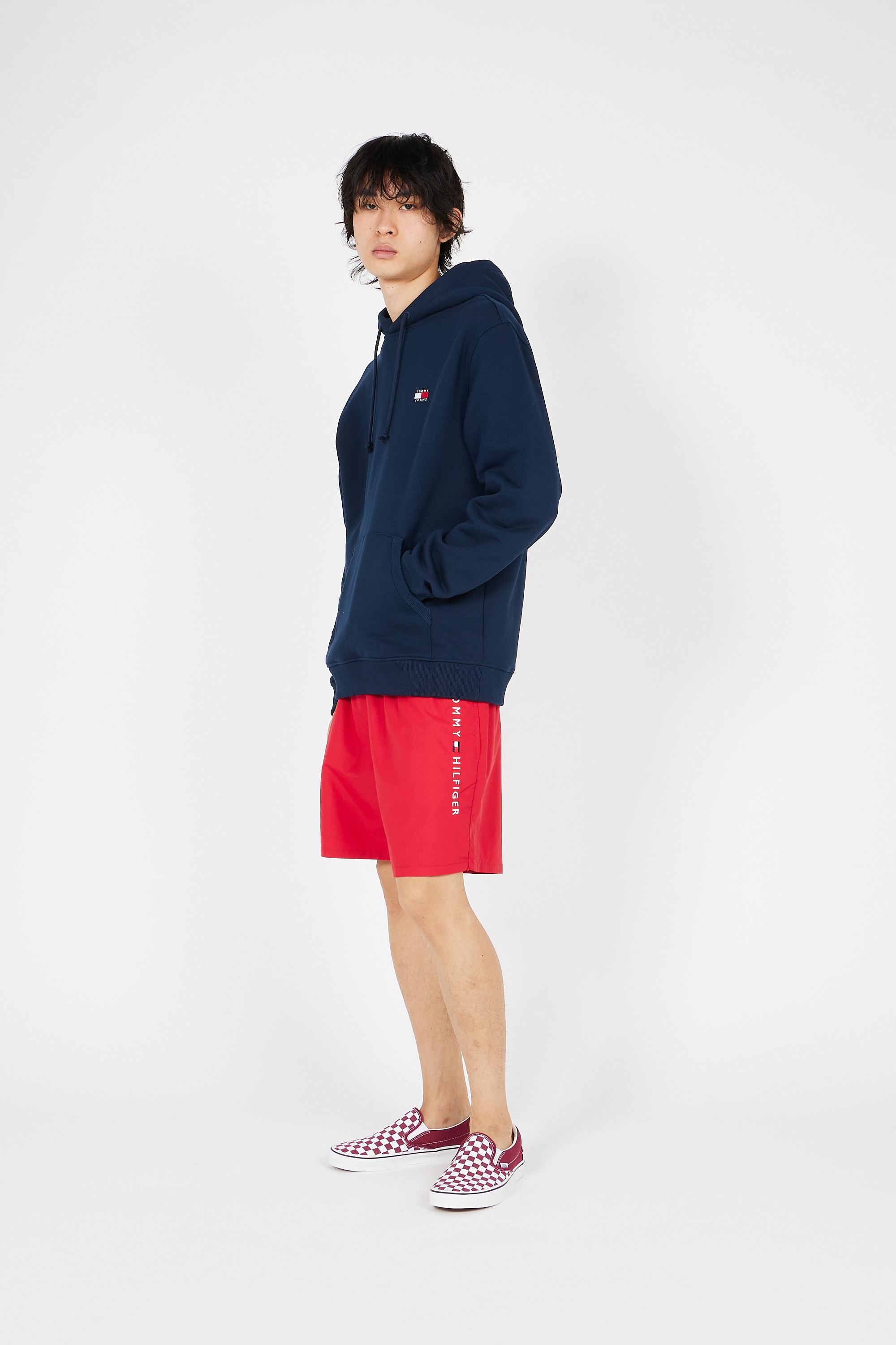 Short de bain Rouge